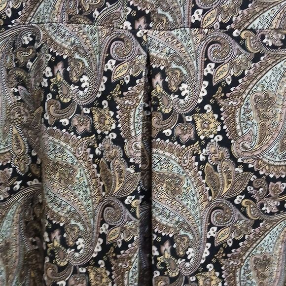 PAISLEY GRACE XXL Paisley Printed Women's Blouse 3/4 Sleeves Multi Colored XXL - Picture 7 of 11